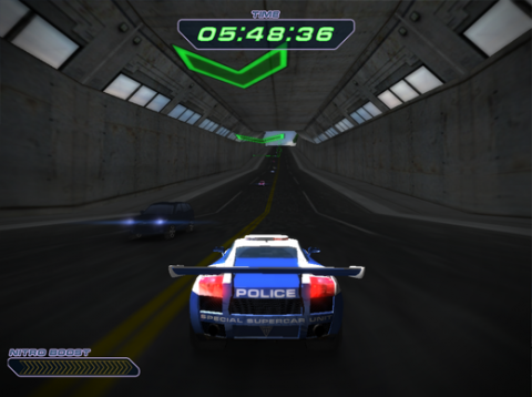 police supercars racing keyboard